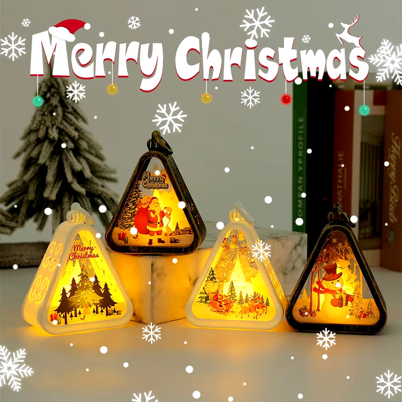 Christmas Decoration 2024 Christmas Ornaments Scary Halloween Hanging Accessories Party Christmas Decoration Luminous New Year